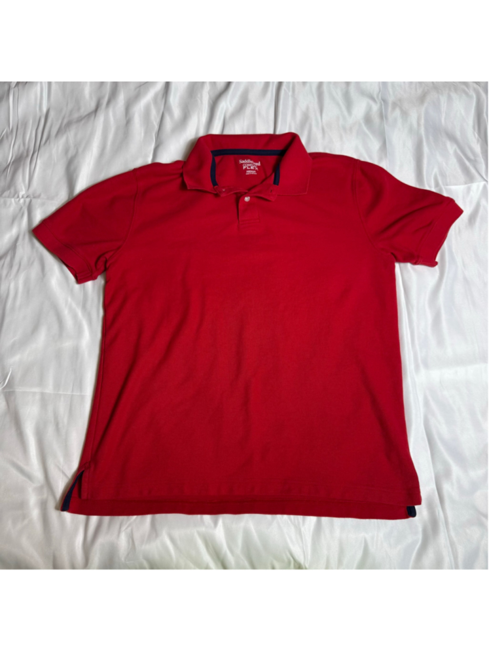 Men's Saddlebred Red Comfort Flex Polo Shirt M